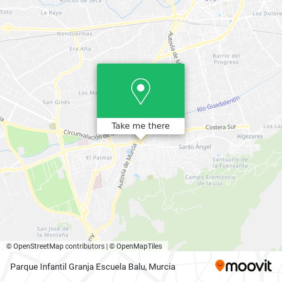 mapa Parque Infantil Granja Escuela Balu