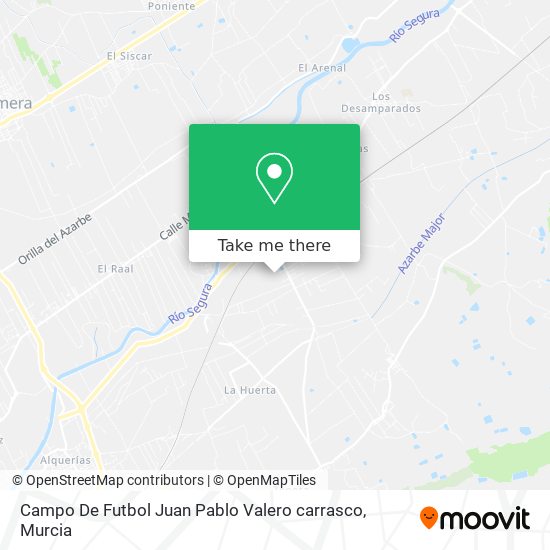 Campo De Futbol Juan Pablo Valero carrasco map