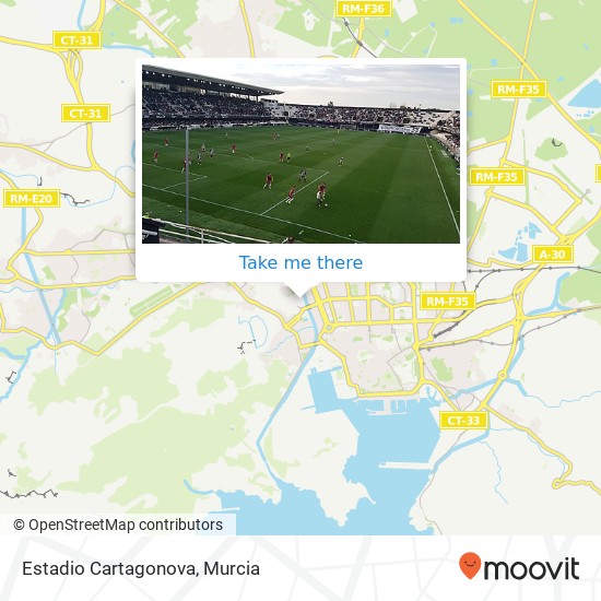 Estadio Cartagonova map