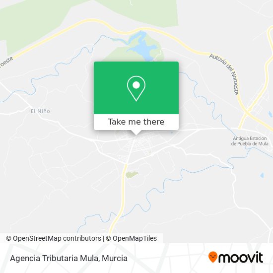 Agencia Tributaria Mula map