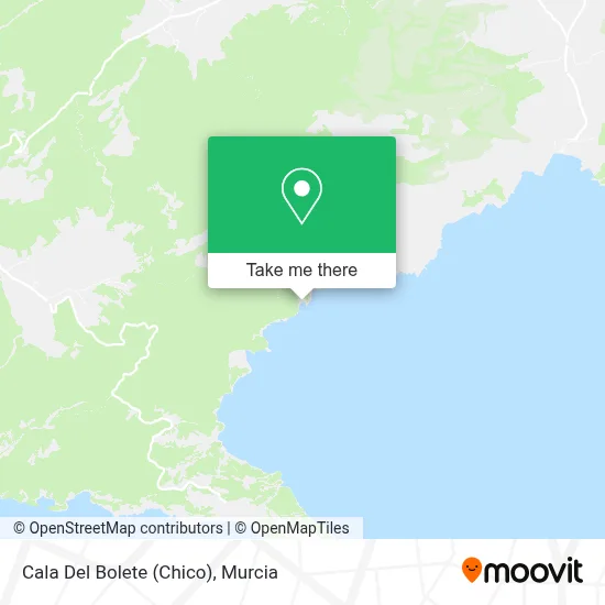 Cala Del Bolete (Chico) map