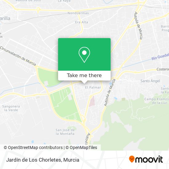 Jardín de Los Chorletes map