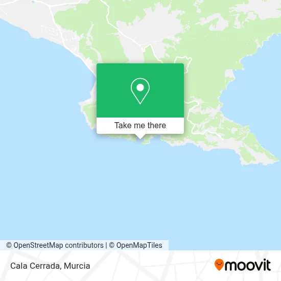 Cala Cerrada map