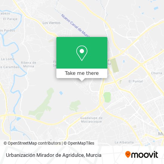 mapa Urbanización Mirador de Agridulce