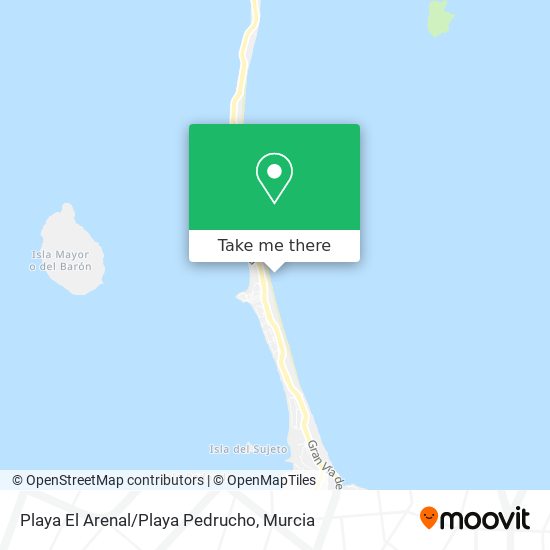 mapa Playa El Arenal/Playa Pedrucho