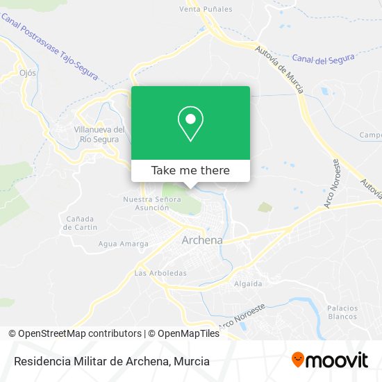 Residencia Militar de Archena map