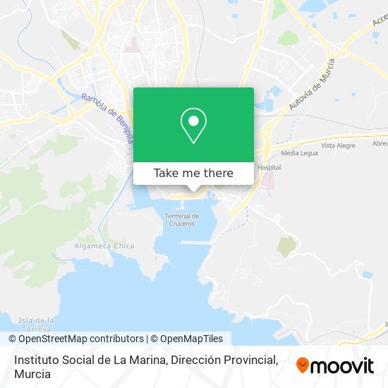 Instituto Social de La Marina, Dirección Provincial map