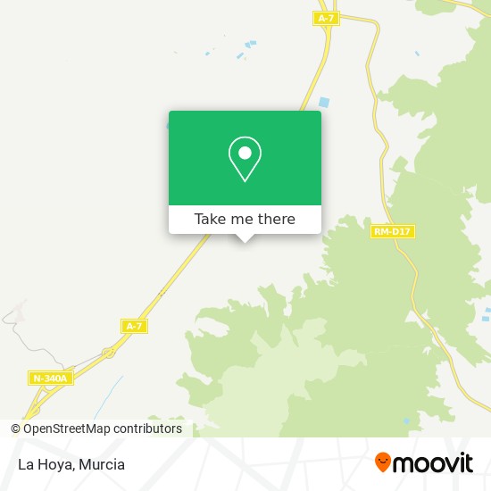 La Hoya map