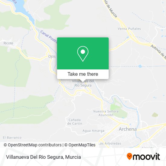 Villanueva Del Río Segura map