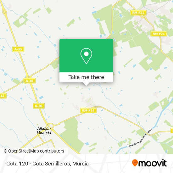 Cota 120 - Cota Semilleros map