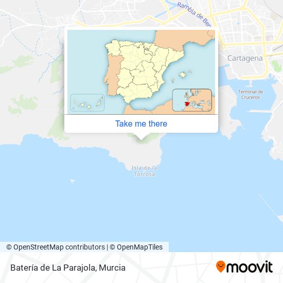 Batería de La Parajola map