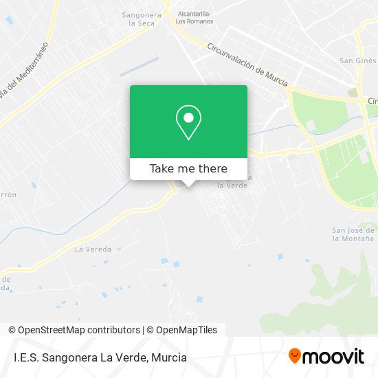 I.E.S. Sangonera La Verde map