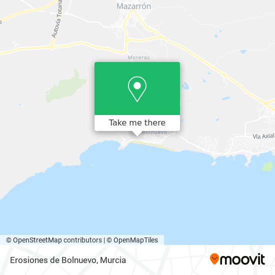 Erosiones de Bolnuevo map