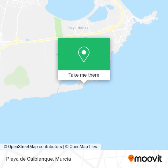 Playa de Calblanque map