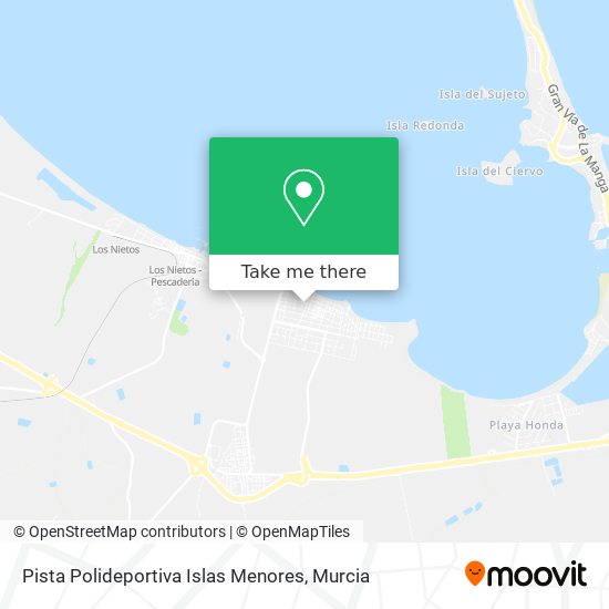 Pista Polideportiva Islas Menores map