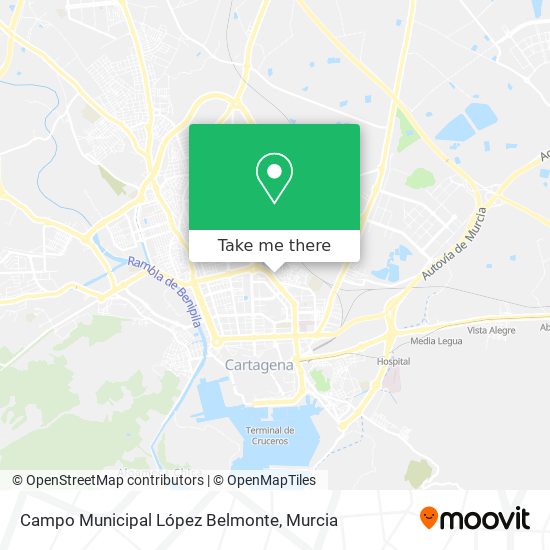 mapa Campo Municipal López Belmonte