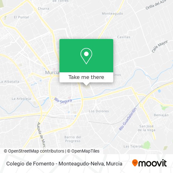 Colegio de Fomento - Monteagudo-Nelva map