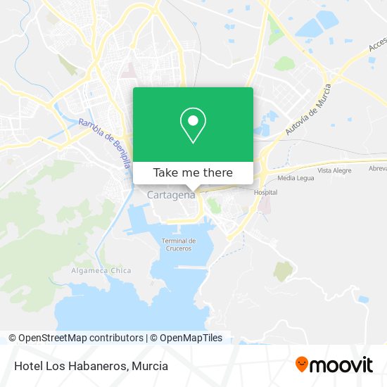 Hotel Los Habaneros map