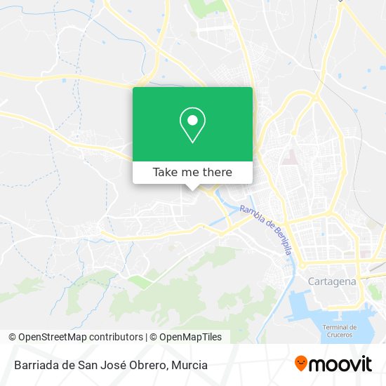 mapa Barriada de San José Obrero