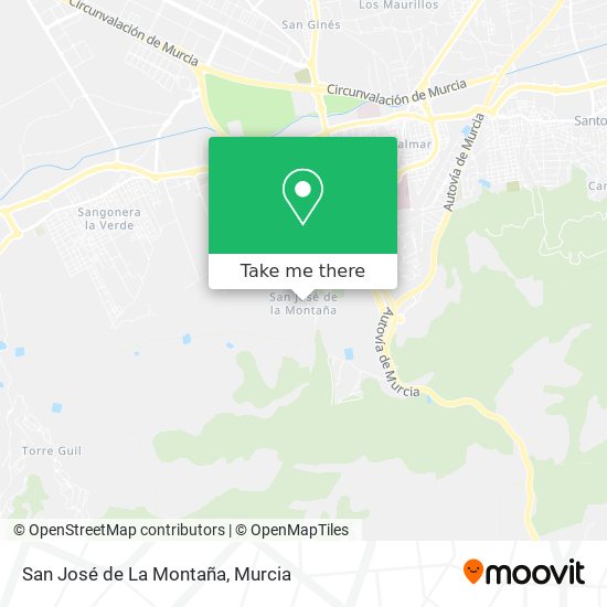 mapa San José de La Montaña
