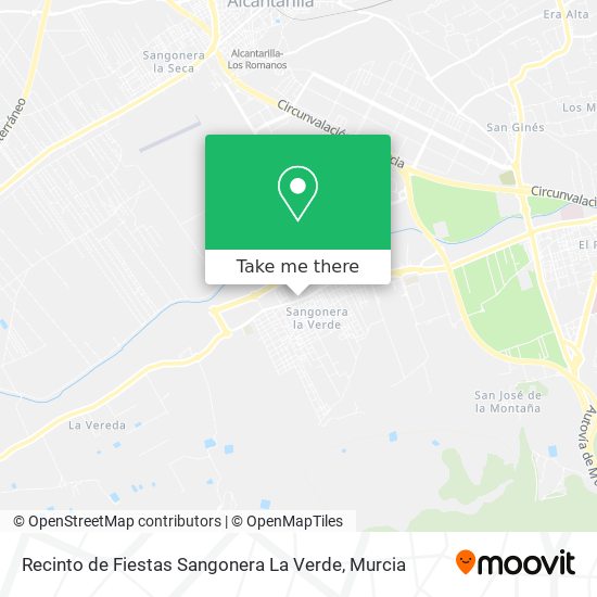 Recinto de Fiestas Sangonera La Verde map