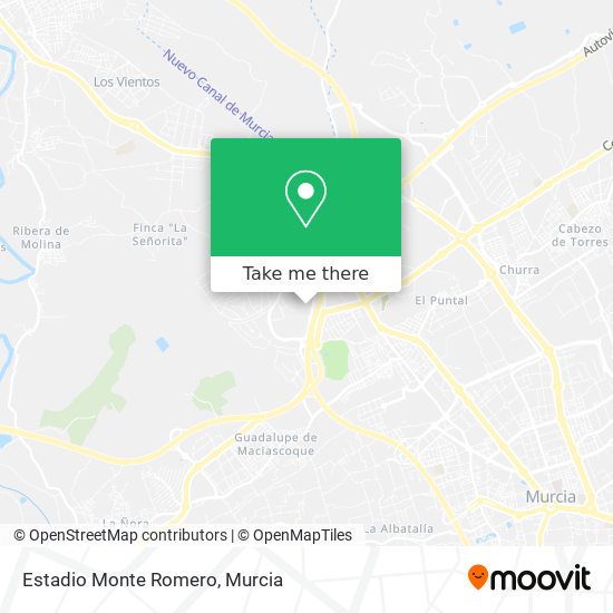 mapa Estadio Monte Romero