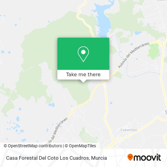 Casa Forestal Del Coto Los Cuadros map