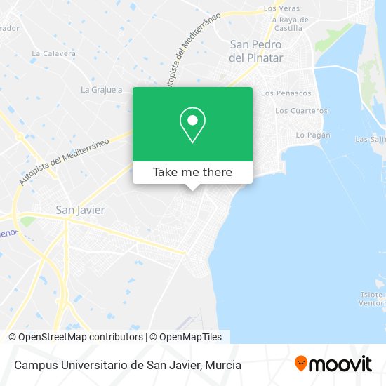 Campus Universitario de San Javier map