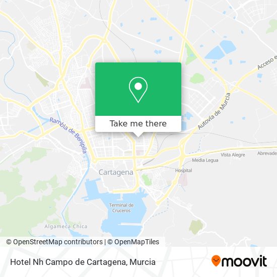 Hotel Nh Campo de Cartagena map