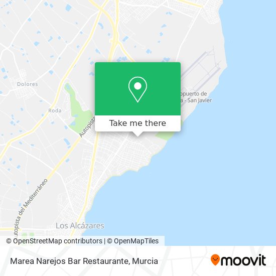 Marea Narejos Bar Restaurante map