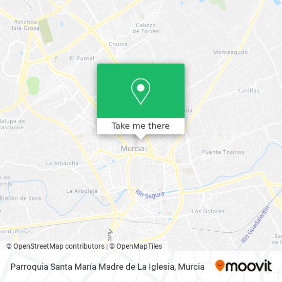 mapa Parroquia Santa María Madre de La Iglesia