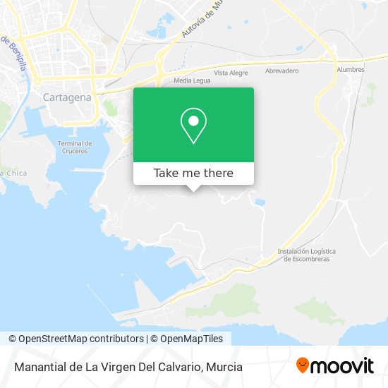 Manantial de La Virgen Del Calvario map