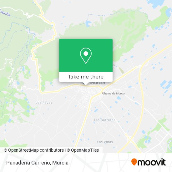 Panadería Carreño map