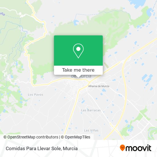 Comidas Para Llevar Sole map
