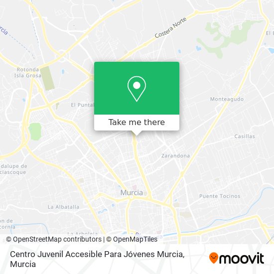 Centro Juvenil Accesible Para Jóvenes Murcia map
