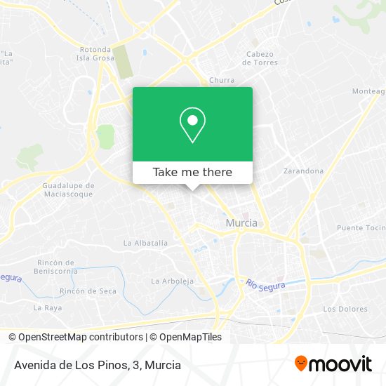 mapa Avenida de Los Pinos, 3