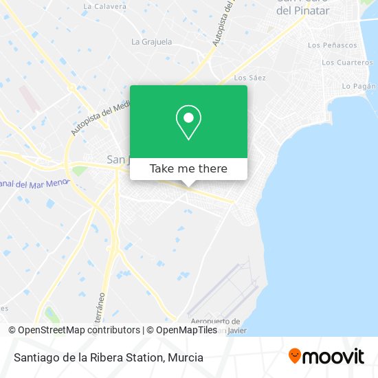 Santiago de la Ribera Station map