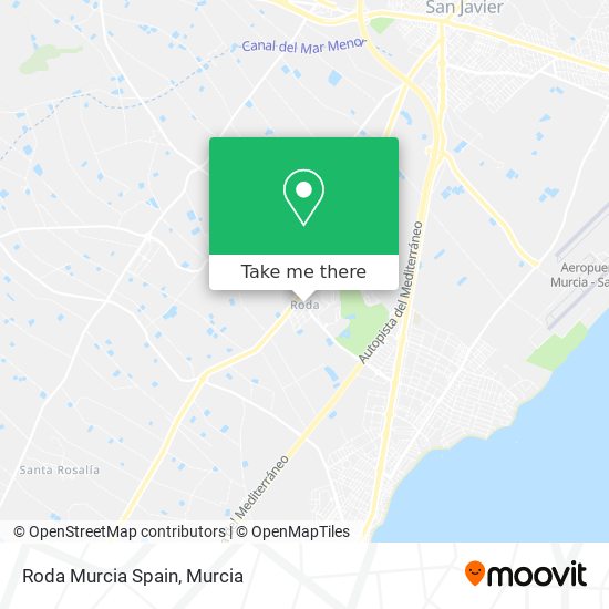 Roda Murcia Spain map