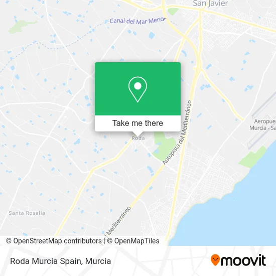 Roda Murcia Spain map
