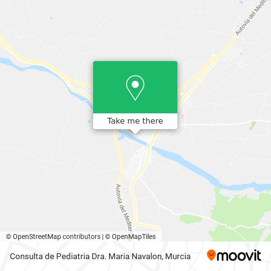 Consulta de Pediatria Dra. Maria Navalon map