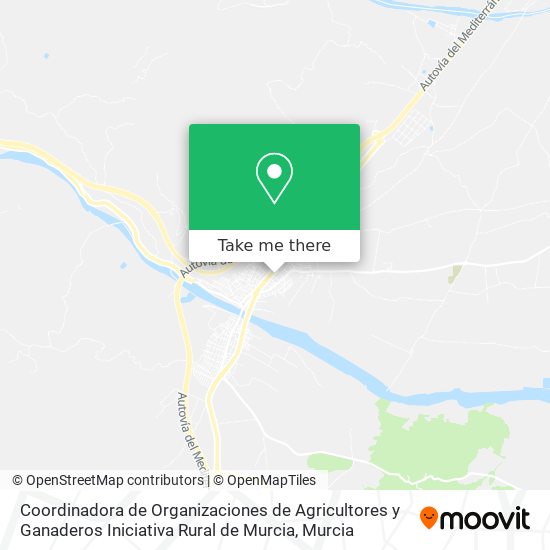 Coordinadora de Organizaciones de Agricultores y Ganaderos Iniciativa Rural de Murcia map