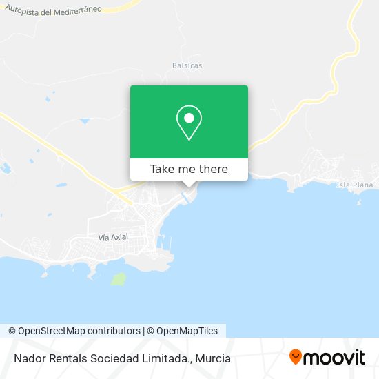 Nador Rentals Sociedad Limitada. map