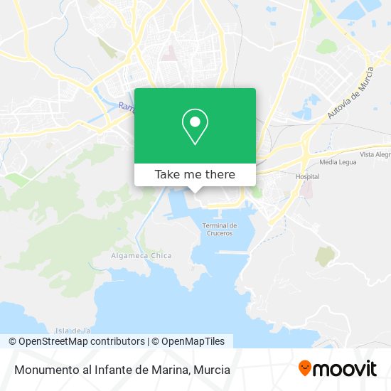 mapa Monumento al Infante de Marina