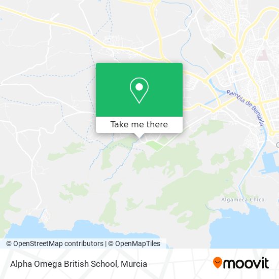 mapa Alpha Omega British School