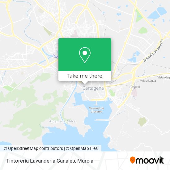 Tintorería Lavandería Canales map