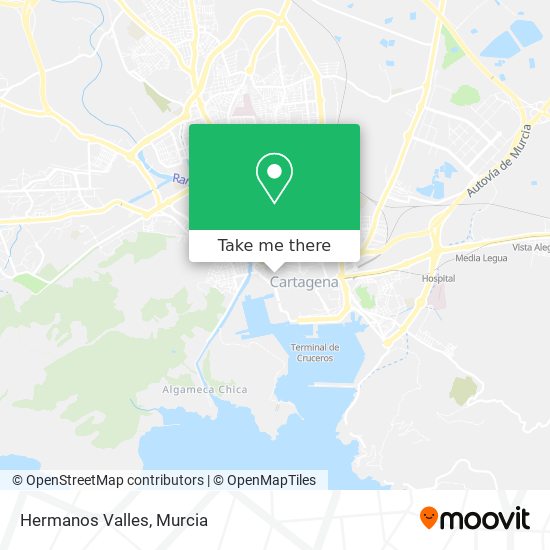 Hermanos Valles map