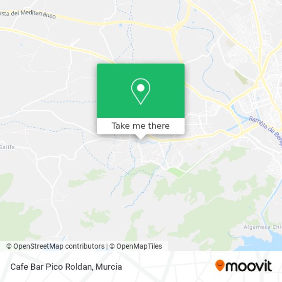 mapa Cafe Bar Pico Roldan