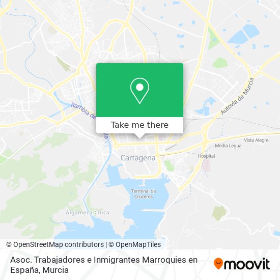 Asoc. Trabajadores e Inmigrantes Marroquies en España map