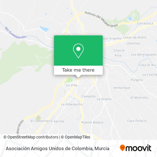 Asociación Amigos Unidos de Colombia map