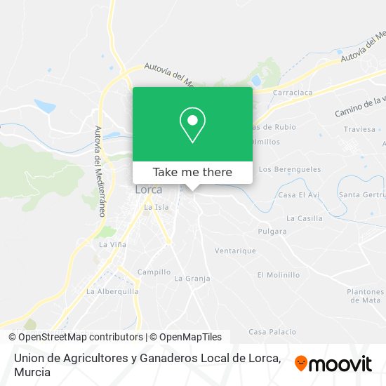 Union de Agricultores y Ganaderos Local de Lorca map